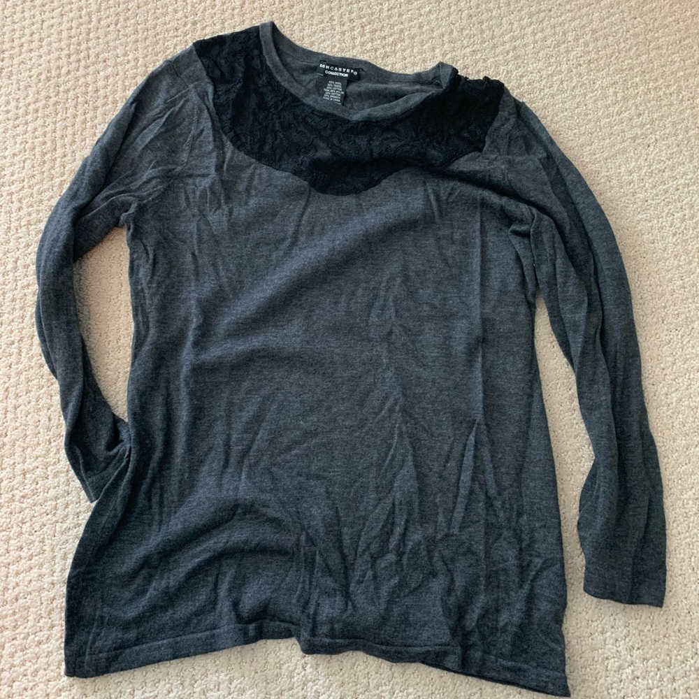 Doncaster Top with lace neckline